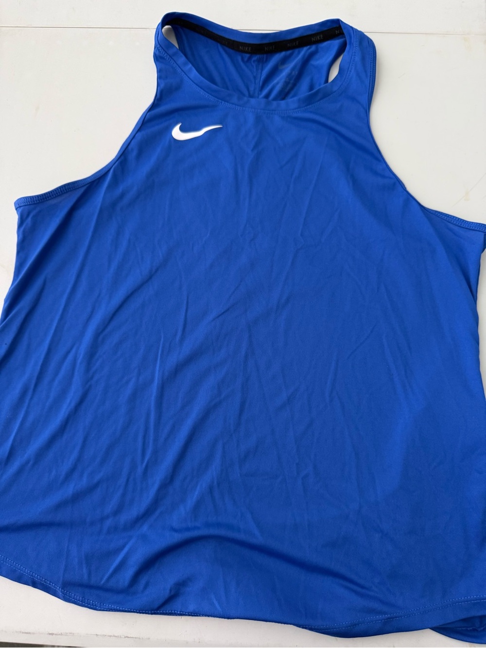 Nike Royal Blue Athletic Tank with White Swoosh
